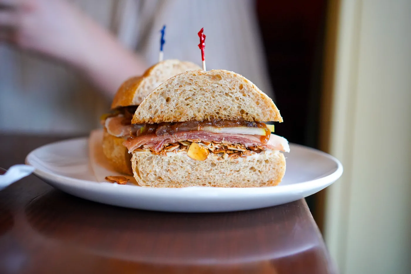 Panini photographed for Ottavio's Oak Bay café
