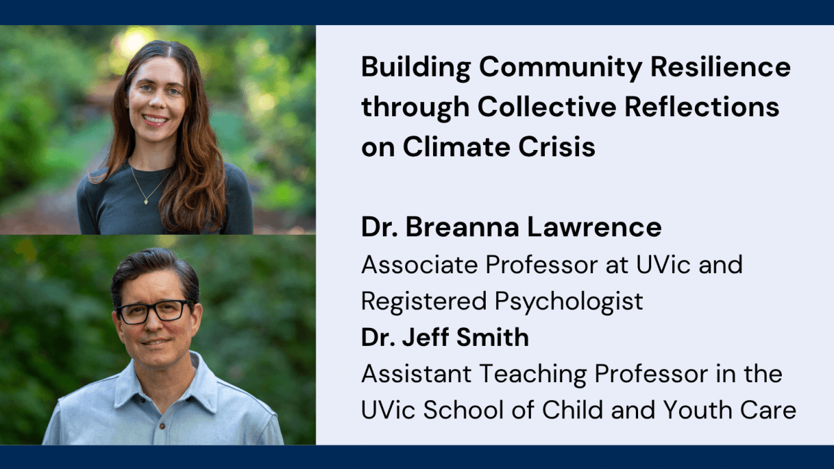 Listing image for ES Colloquium Series: Dr. Breanna Lawrence and Dr. Jeff Smith : “Building Community Resilience through Collective Reflections on Climate Crisis”