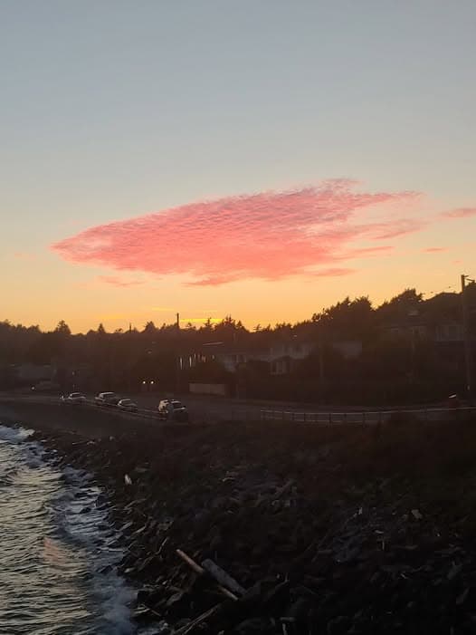 Caught this photo last evening. Only cloud and what a beauty?